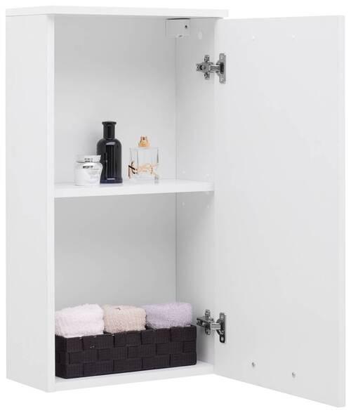 Hängeschrank Bad Fresh BxH 40x75 cm Dekor Weiß - Weiß, KONVENTIONELL, Holzwerkstoff (40/75/20cm) - Ondega
