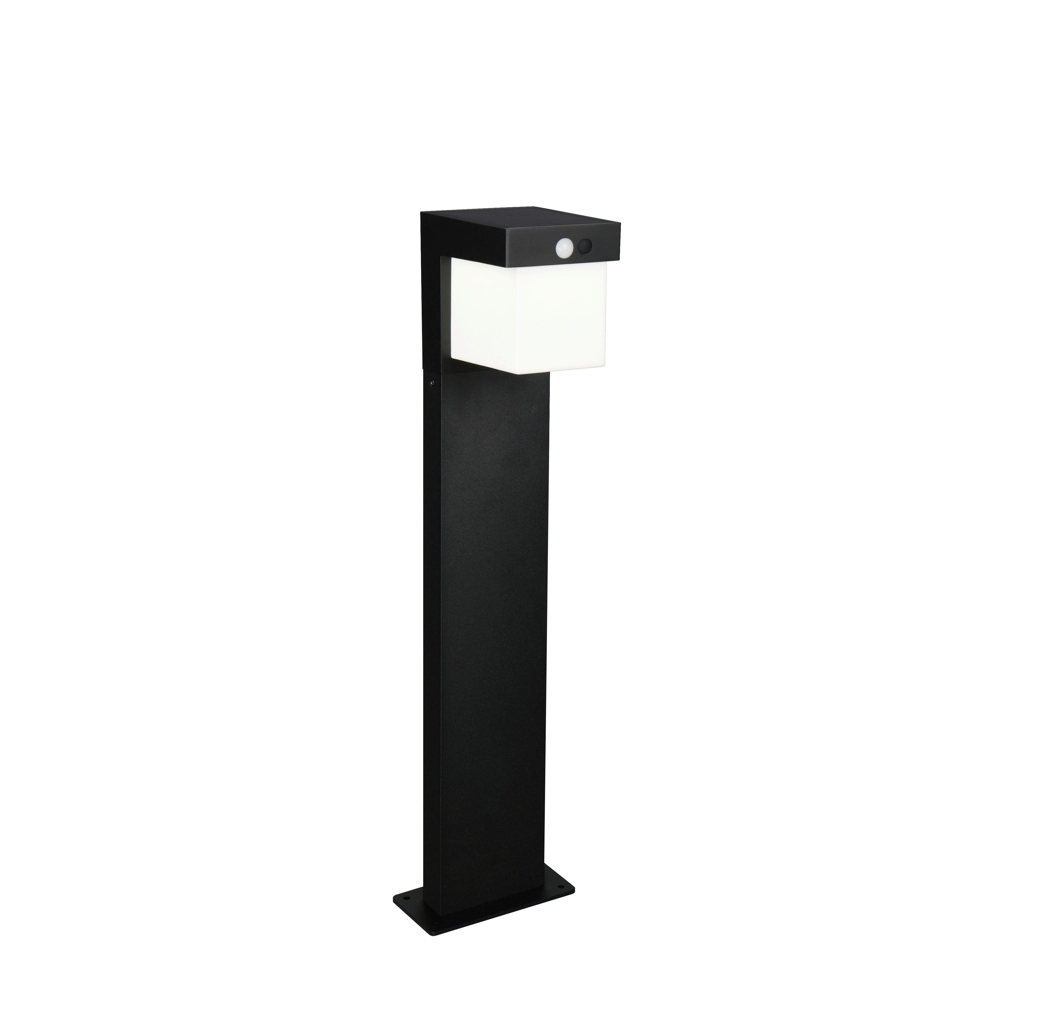 Wegeleuchte Colombo Schwarz Weiß L: 14 Cm - Schwarz/Weiß, Design, Kunststoff/Metall (14/15,5/50cm)