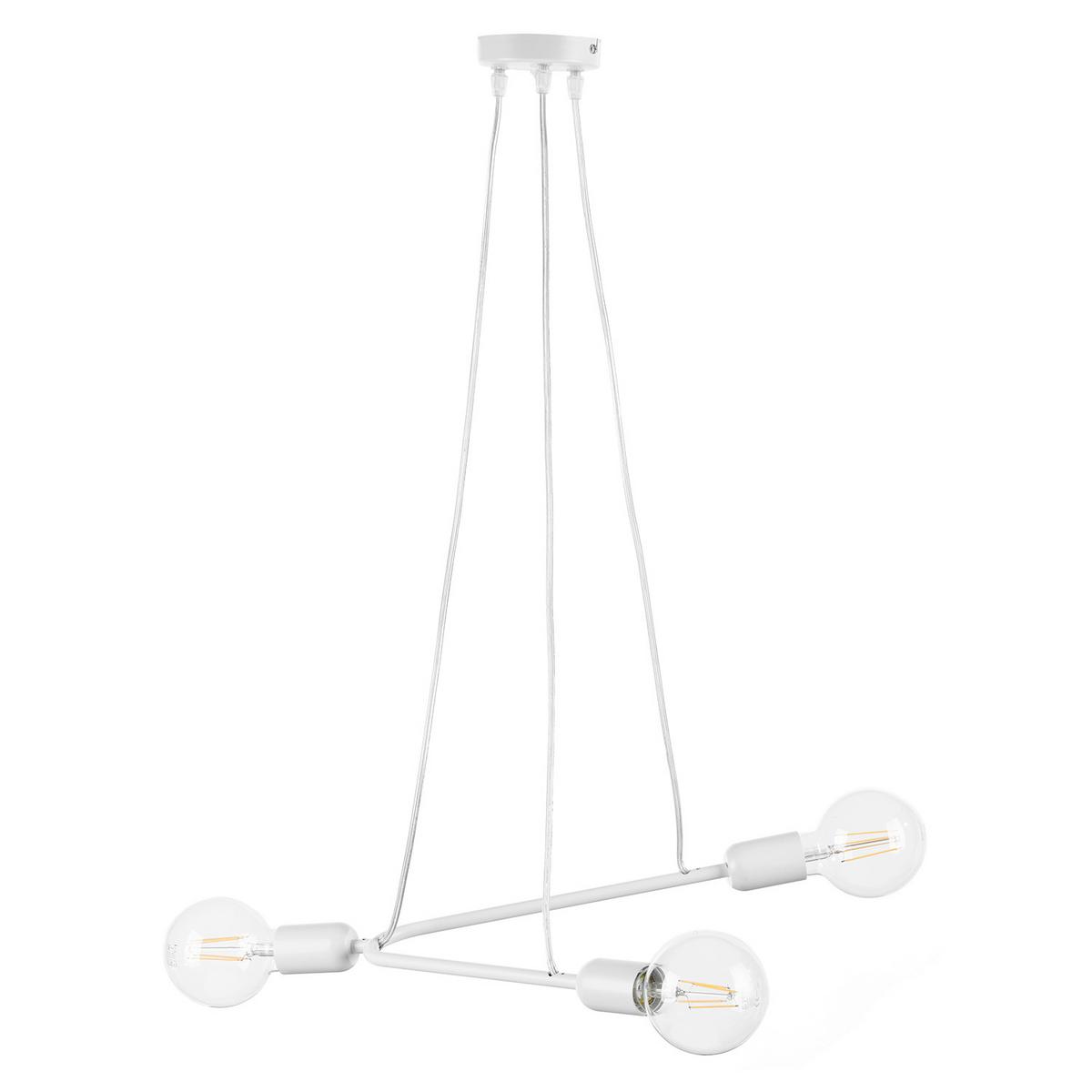 Pendelleuchte 5033/Sb - Weiß, Design, Metall (65/10/75cm)