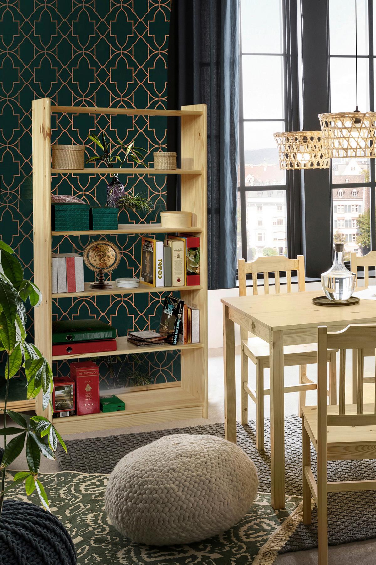 Standregal Naturfarben B: 80cm - Naturfarben, Natur, Holz (80/170/30cm) - Livetastic