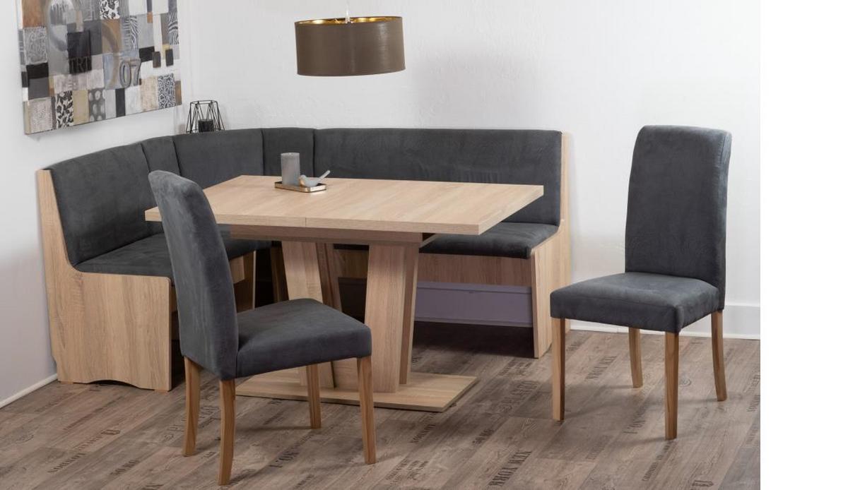 Esstisch Varese Eiche L: 120 Cm - Sonoma Eiche, KONVENTIONELL, Holzwerkstoff (120/80/76cm) - MID.YOU