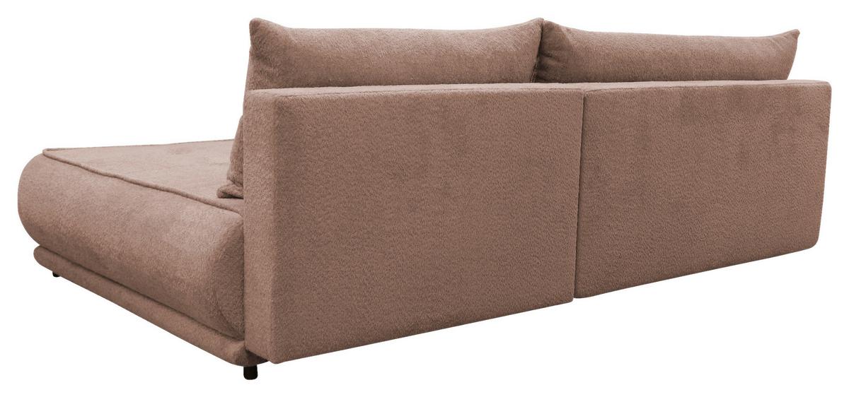 Ecksofa Paros Braun 277x179 Cm - Schwarz/Braun, Design, Textil (277/179cm) - MID.YOU