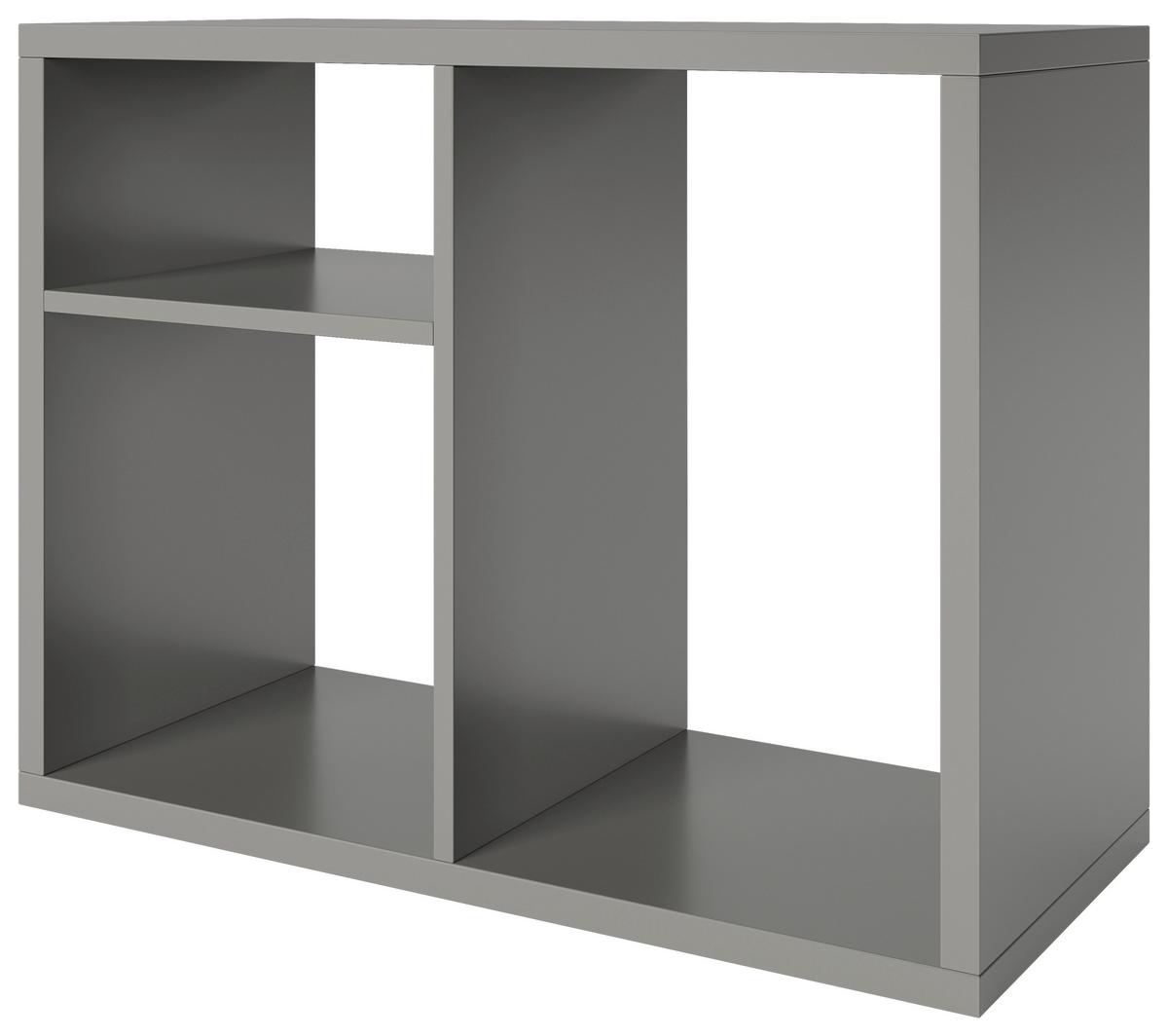 Regal Fortuna - Grau, Basics, Holzwerkstoff (75/58/34cm) - MID.YOU