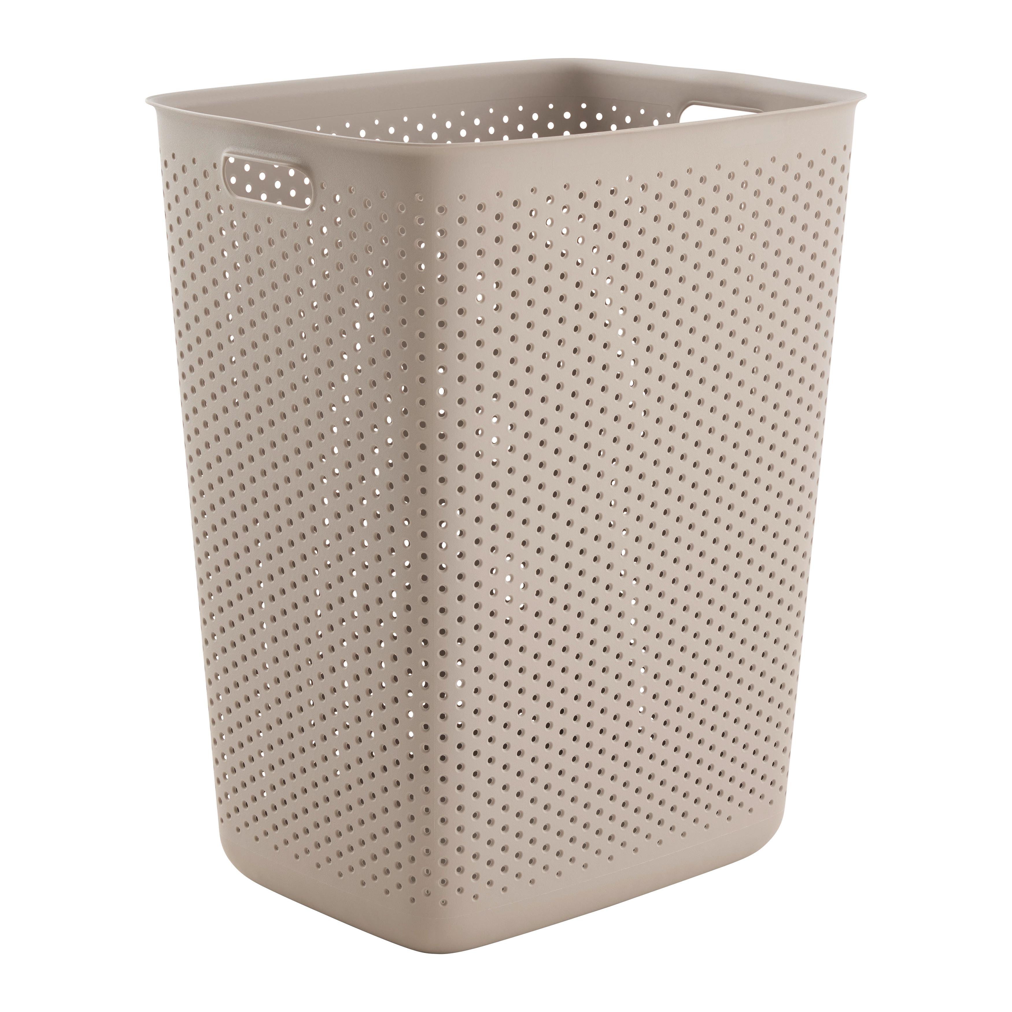 Prádelní koš MAJA - CA. 60L - černá/šedohnědá, Moderní (45/34/58cm) - Mömax