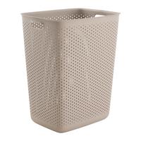Prádelní koš MAJA - CA. 60L - černá/šedohnědá, Moderní (45/34/58cm) - Mömax