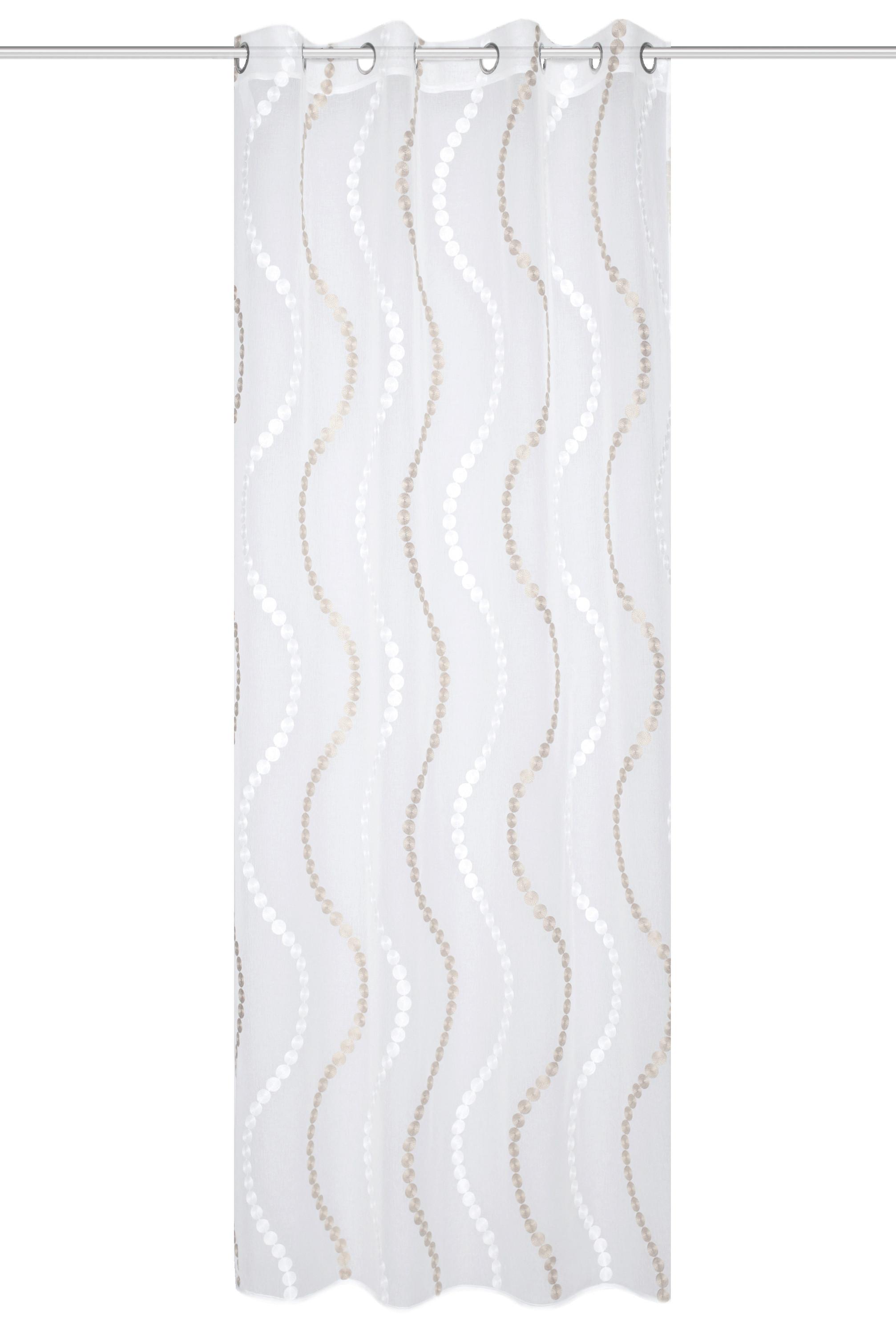 ÖSENVORHANG ALAVARO BEIGE - Beige, Basics, Textil (140/245cm) - Schmidt Spiele