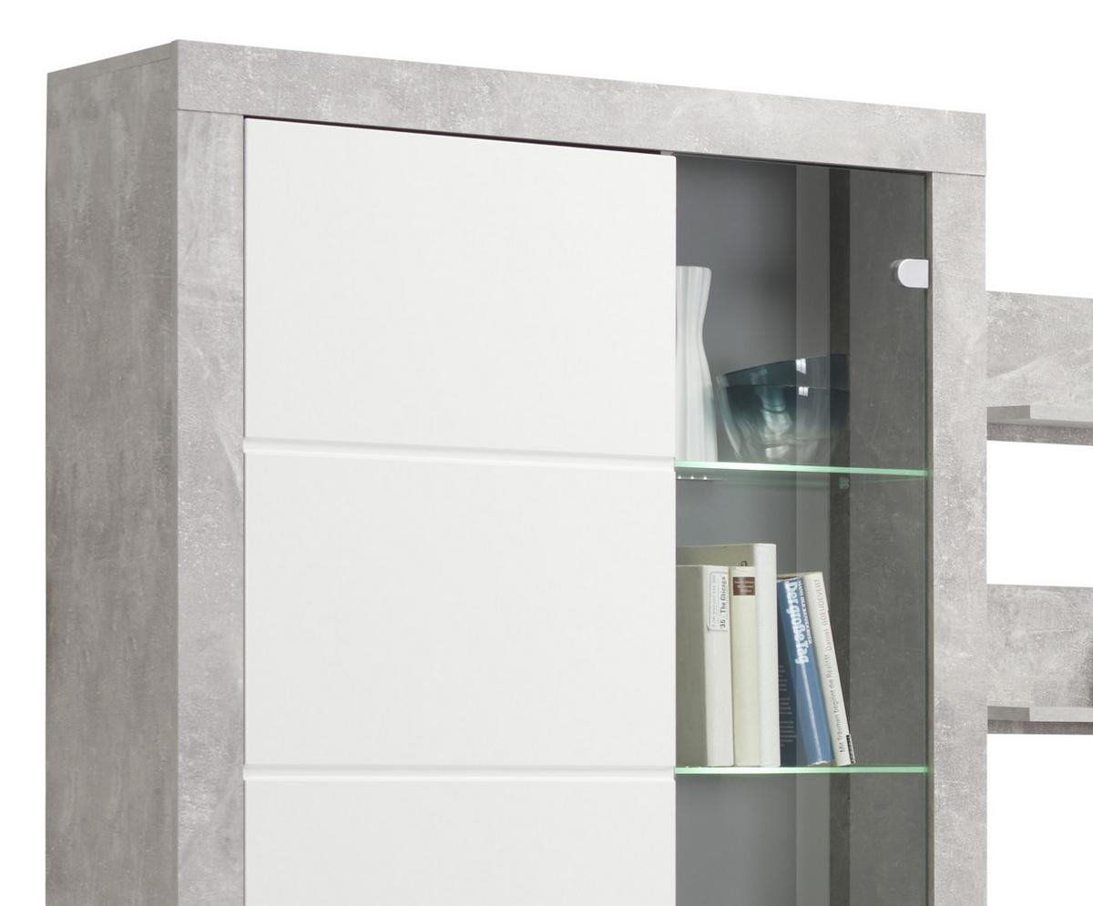 Odporúčaná kombinácia MALTA - BETON 5 - sivá/biela, Modern, kompozitné drevo/plast (320/197/42cm)