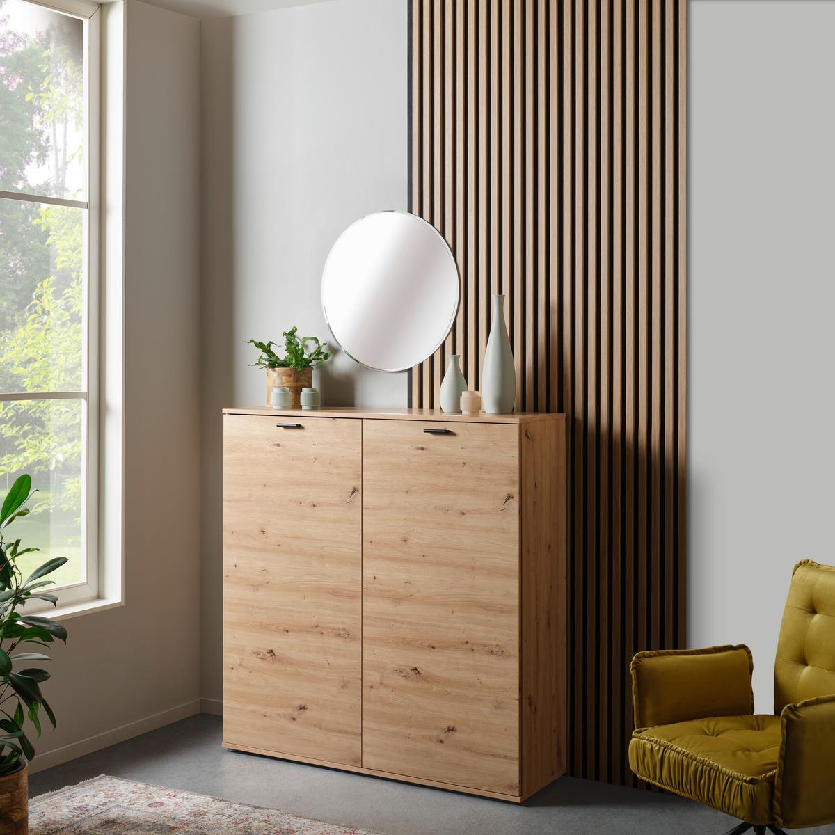 Akustikpaneel Josef - Eichefarben, MODERN, Holzwerkstoff/Kunststoff (90/60/2cm)
