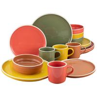 Kombiservice Indian Summer Keramik 4 Personen - Multicolor, Basics, Keramik (38,5/38,5/34cm) - Creatable