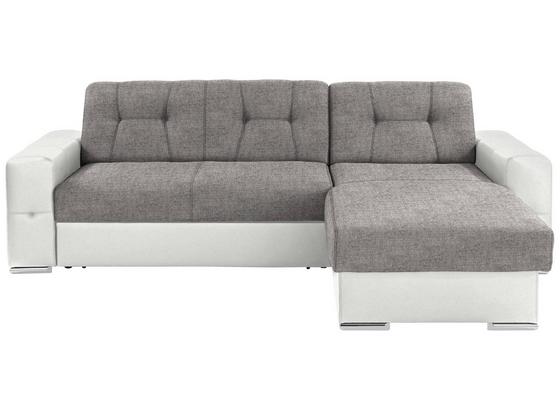 Wohnlandschaft in L-Form Fulton 260x160 cm - Chromfarben/Weiß, Basics (260 160 cm) Wohnlandschaft in L-Form Fulton 260x160 cm - Chromfarben/Weiß, Basics (260 160 cm)