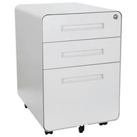 Rollcontainer Color Plus I Weiß - Weiß, MODERN, Kunststoff/Metall (40/60/50cm) - MID.YOU