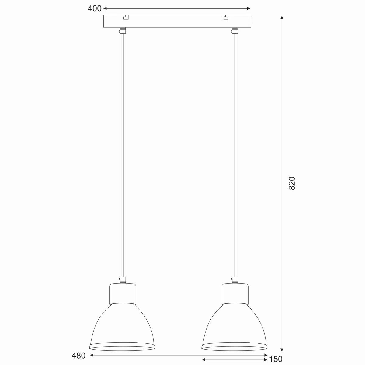 Hängeleuchte 42091 Nico White - Weiß Hochglanz, Basics, Metall (48/8/82cm)