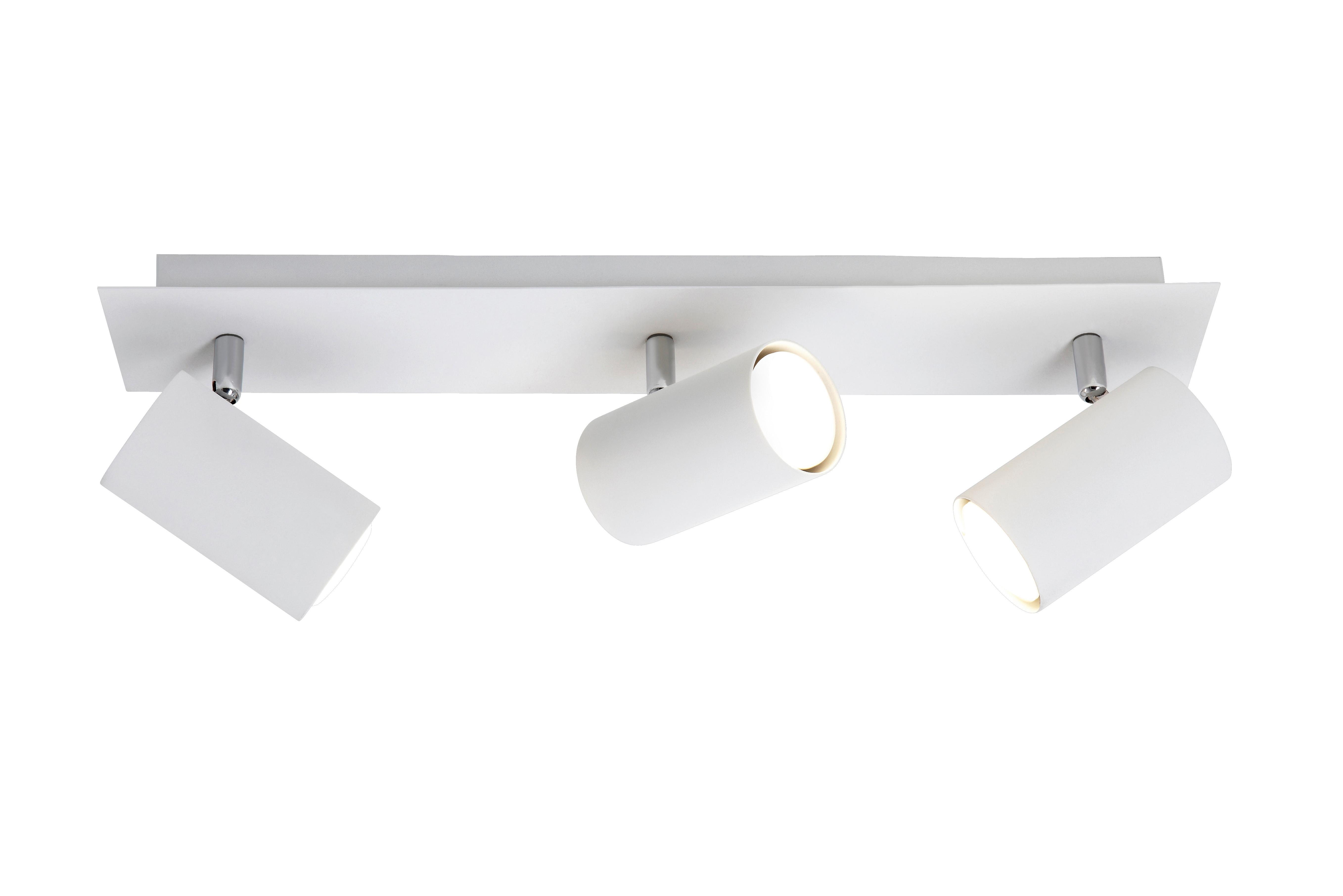 Strahler Marley 3-Flammig verstellbar L: 48 cm - Weiß, Basics, Metall (48/9/15cm) - Trio Leuchten