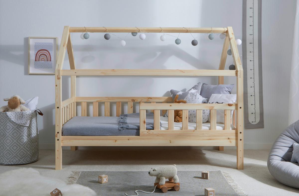 Hausbett Kay - Naturfarben, MODERN, Holz (80/160cm) - MID.YOU