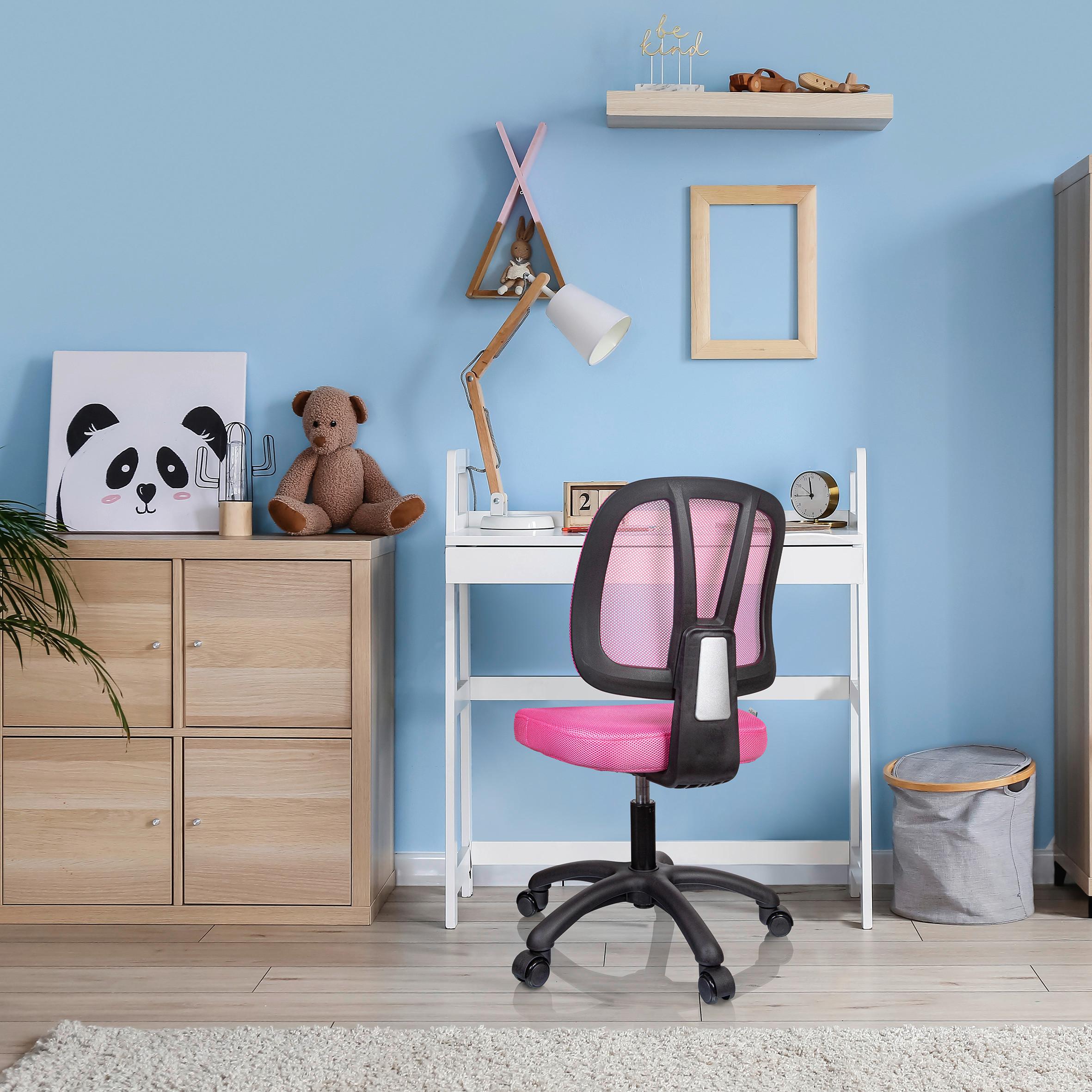 Jugenddrehstuhl Kid Yu Rosa Bis 80 Kg - Rosa, Basics, Kunststoff/Textil (46/84/51cm) - MID.YOU