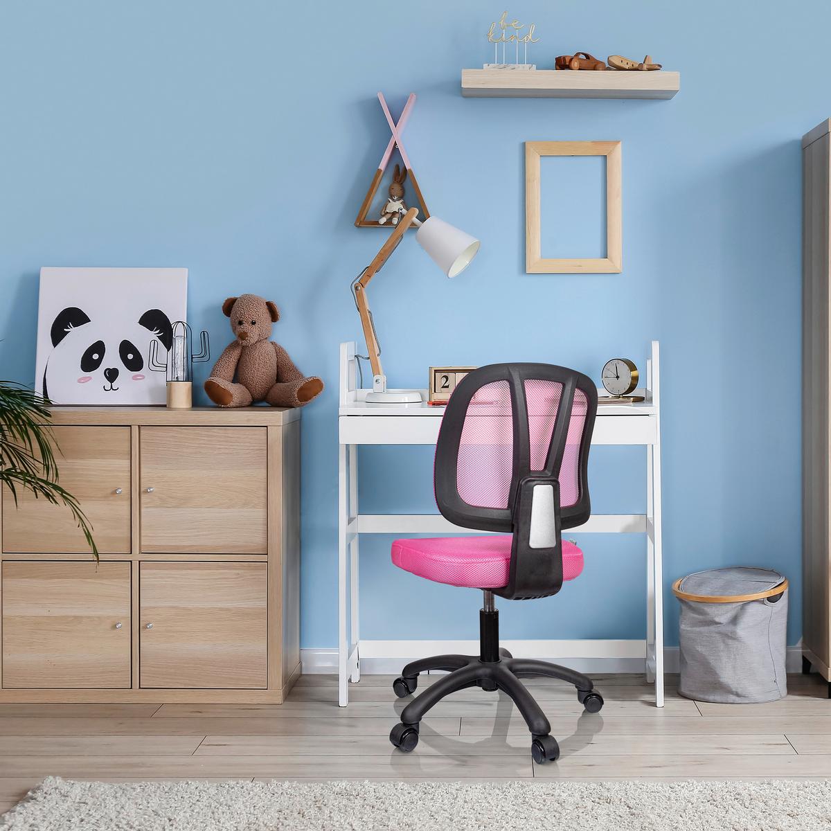 Jugenddrehstuhl Kid Yu Rosa Bis 80 Kg - Rosa, Basics, Kunststoff/Textil (46/84/51cm) - MID.YOU