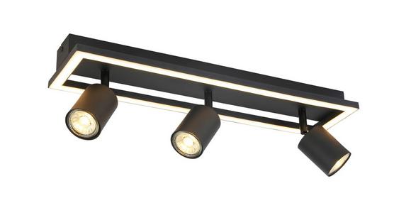 LED-Deckenleuchte Conan L: 50 cm verstellbare Spotlights - Schwarz, MODERN, Kunststoff/Metall (50/13/15,6cm) - Luca Bessoni