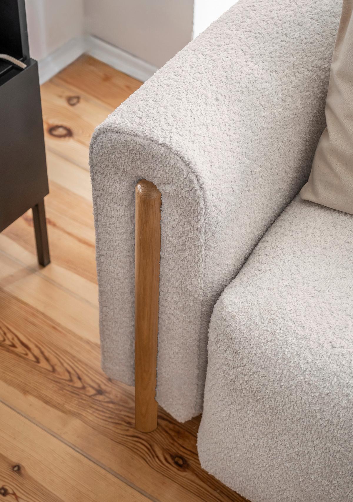 Schlafsofa Arcadova Beige B: 244cm - Eichefarben/Beige, Design, Textil (244/97/97cm) - MID.YOU