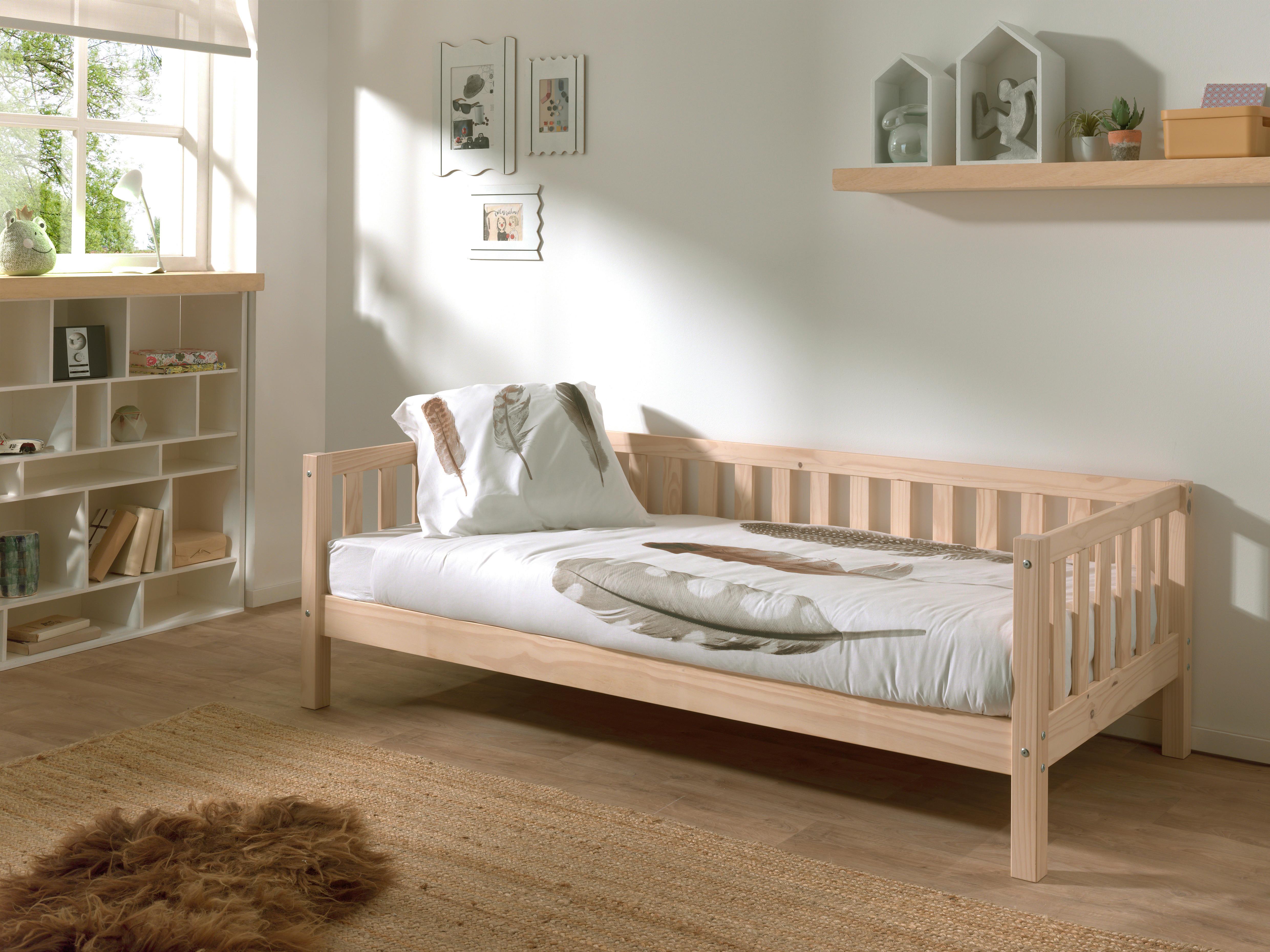 Kinder-/Juniorbett Fritz Kieferfarben 90x200cm - Kieferfarben, MODERN, Holz/Holzwerkstoff (90/200cm) - MID.YOU
