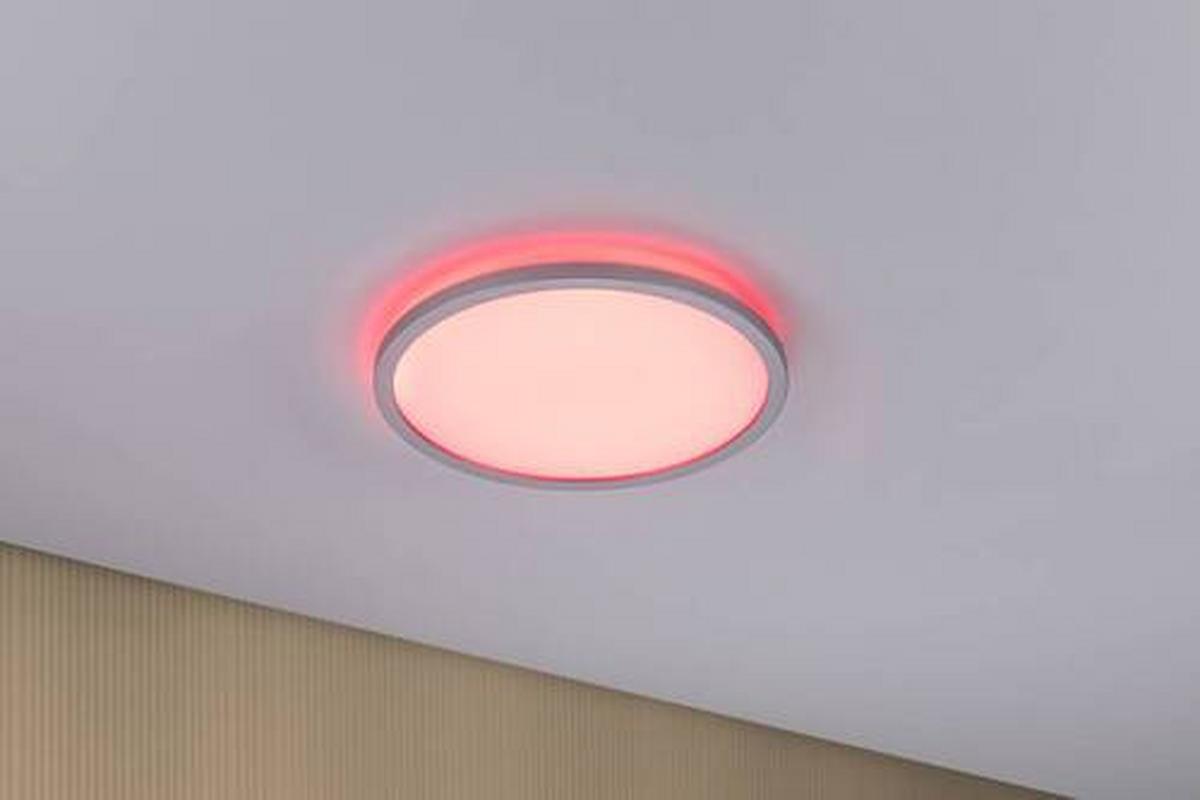 LED-Paneel Ø 29,3 cm Rund dimmbar - Chromfarben, Basics, Kunststoff (29,3cm) - Paulmann