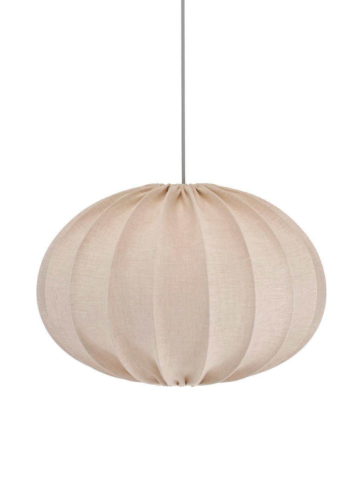 Hängeleuchte Hilma Beige D: 40 Cm - Beige, Trend, Textil (40cm)