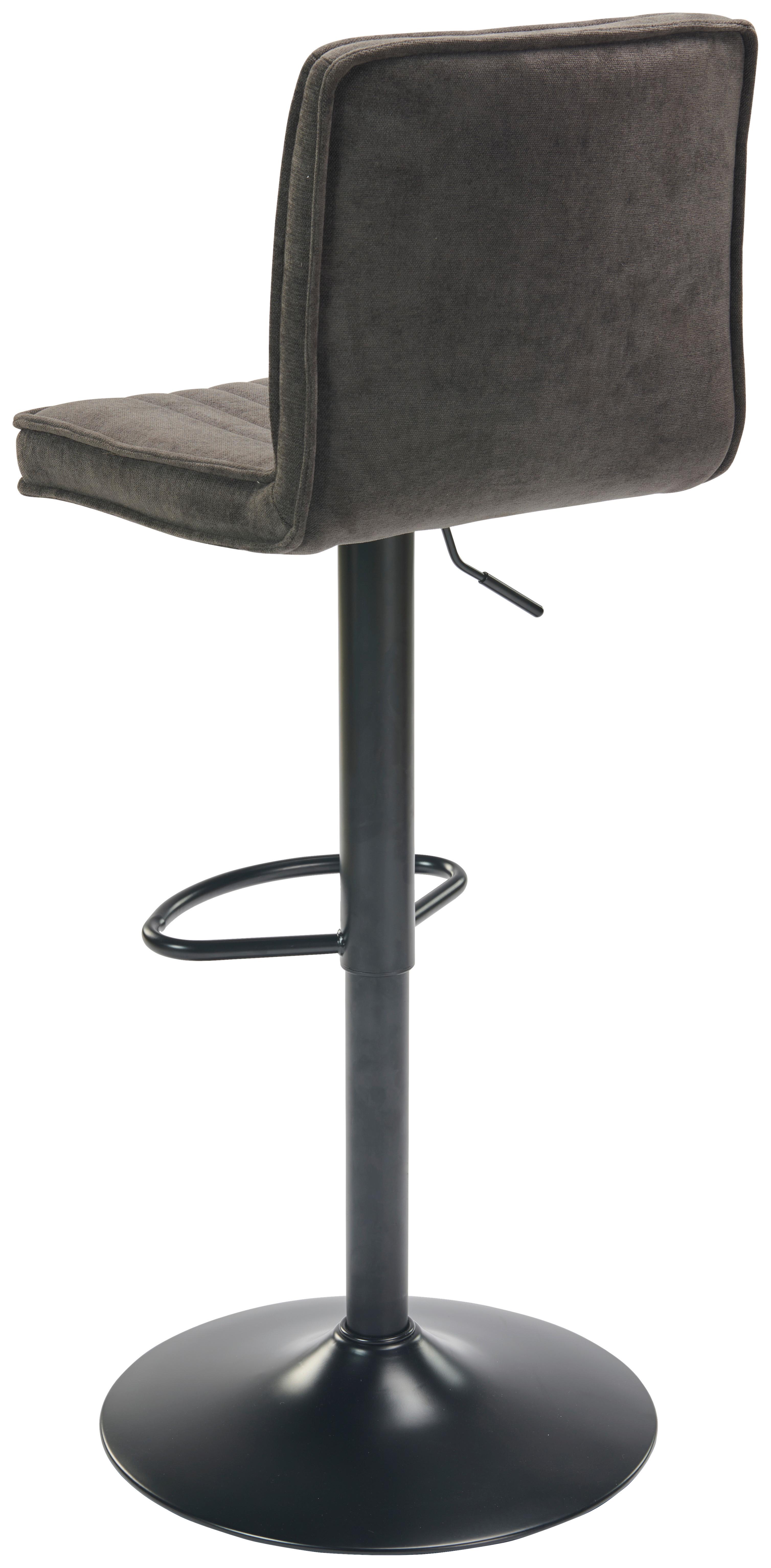 Barová stolička BEN - čierna, Modern, kov/drevo (40/94-114/52cm) - Mömax
