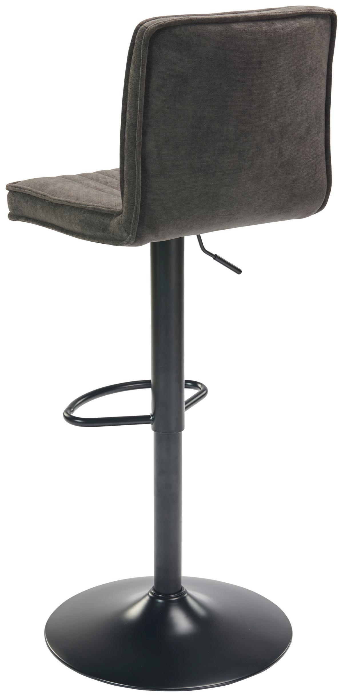 Barová židle BEN - černá, Moderní, kov/dřevo (40/94-114/52cm) - Mömax