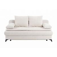 Rozkladacia pohovka KEN, krémová - čierna/krémová, Konventionell, kompozitné drevo/textil (209/105cm) - Based