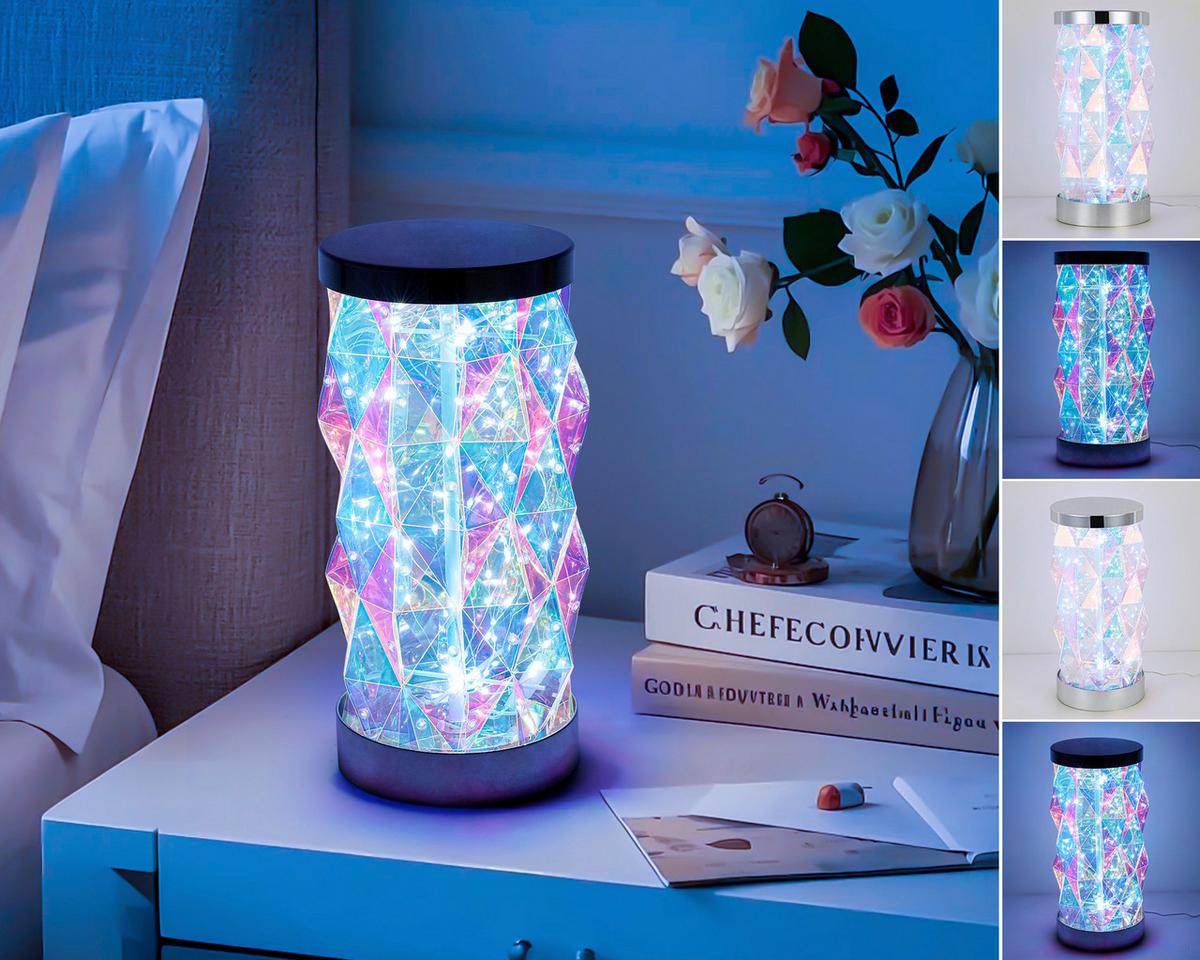 Tischleuchte Camille - Chromfarben/Transparent, Basics, Kunststoff (17/33cm) - Luca Bessoni