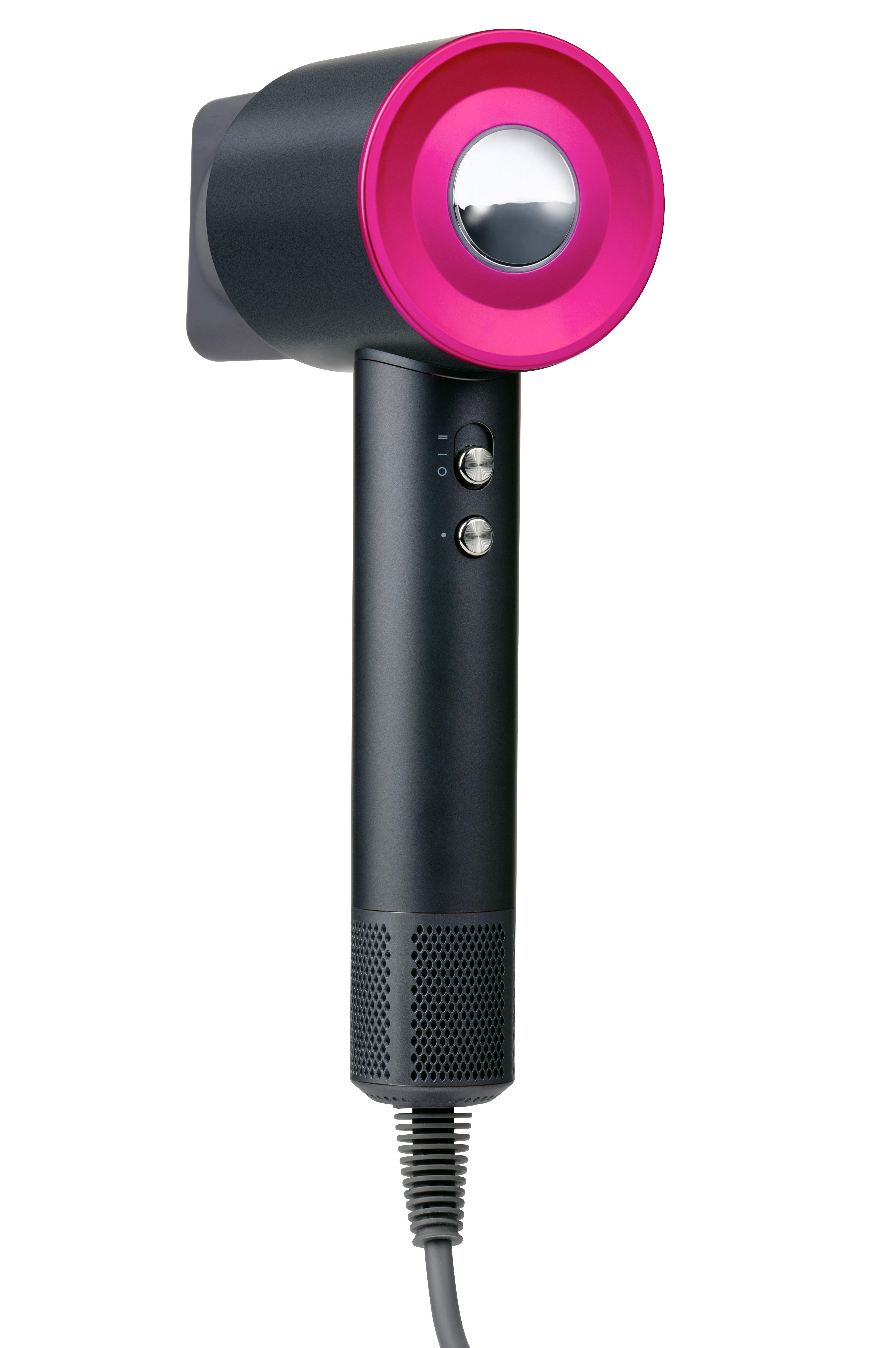 HAARTROCKNER 1600W, Schwarz, Pink - Pink/Schwarz, Basics, Kunststoff/Metall (14,1/8,6/35,3cm)