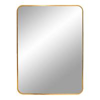 Wandspiegel Madrid Messingfarben B: 70 cm - Messingfarben, Basics, Glas/Metall (70/50/3cm)
