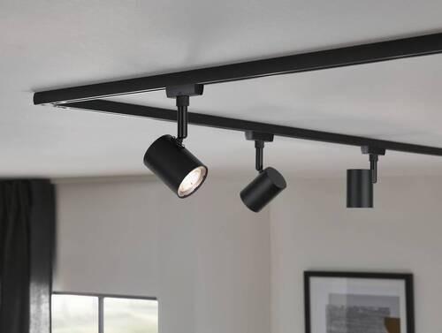 Schienensystem-Strahler 96993 Urail Limba - Schwarz, Design, Glas/Metall (15/7/5cm) - Paulmann