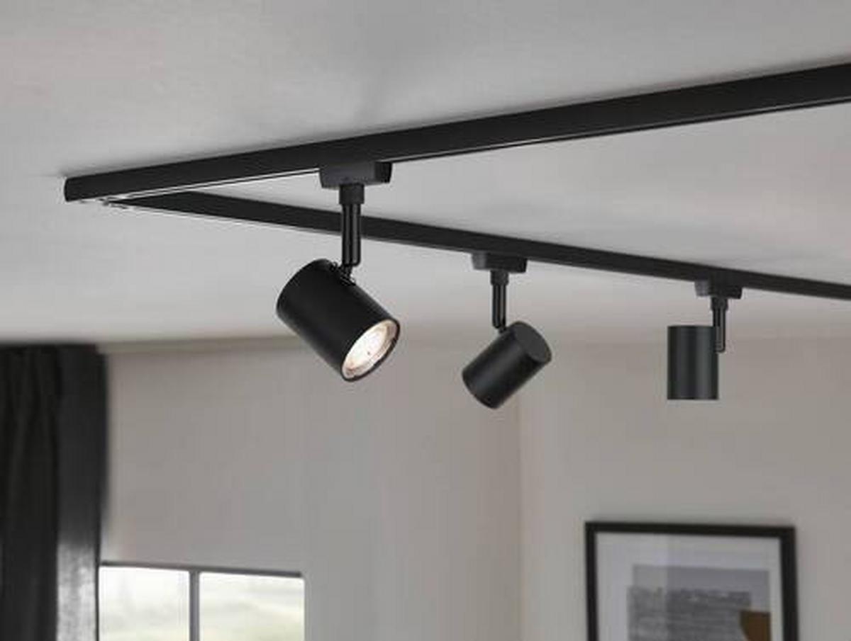 Schienensystem-strahler 96993 Urail Limba - Schwarz, Design, Glas/Metall (15/7/5cm) - Paulmann