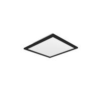 Led-deckenleuchte L: 30 Cm, 1-Flammig, Quadratisch - Schwarz, Basics, Metall (30/30/5cm)