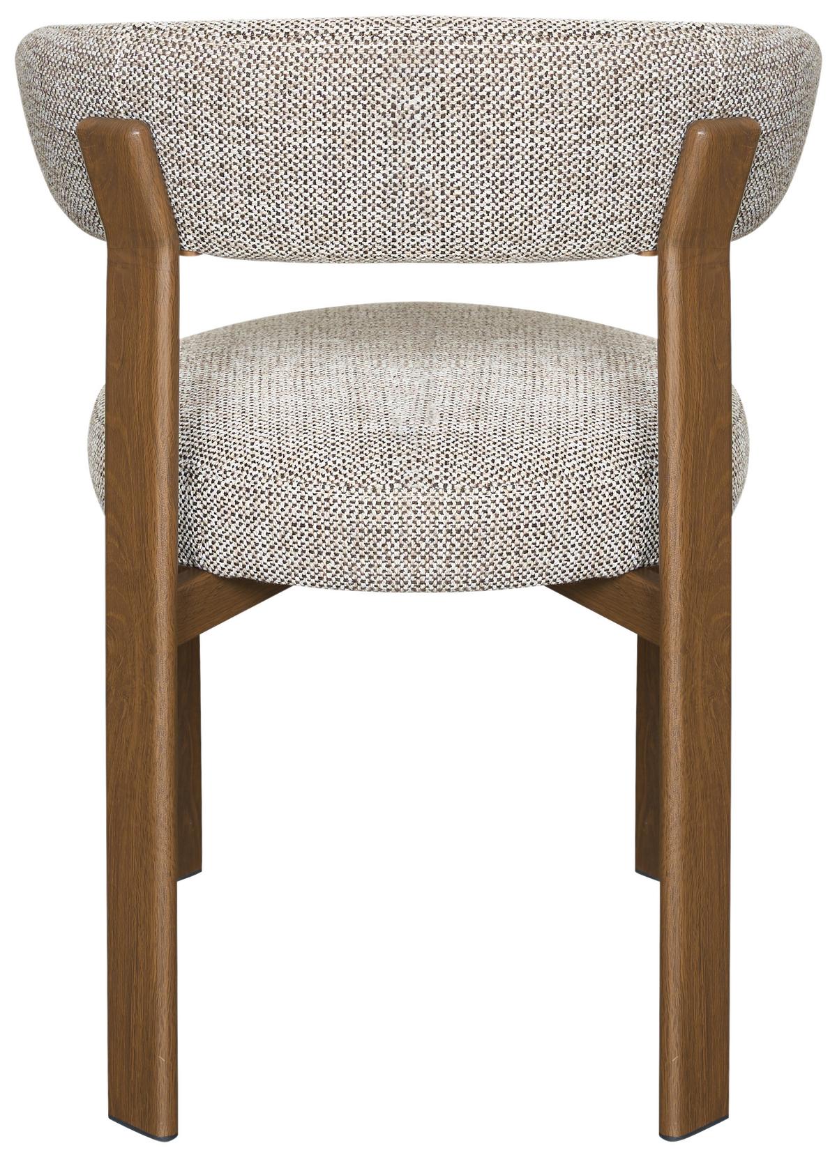 Stuhl Nantes Braun B: 55 cm - Walnussfarben/Braun, MODERN, Textil/Metall (55/75/56,5cm) - Livetastic