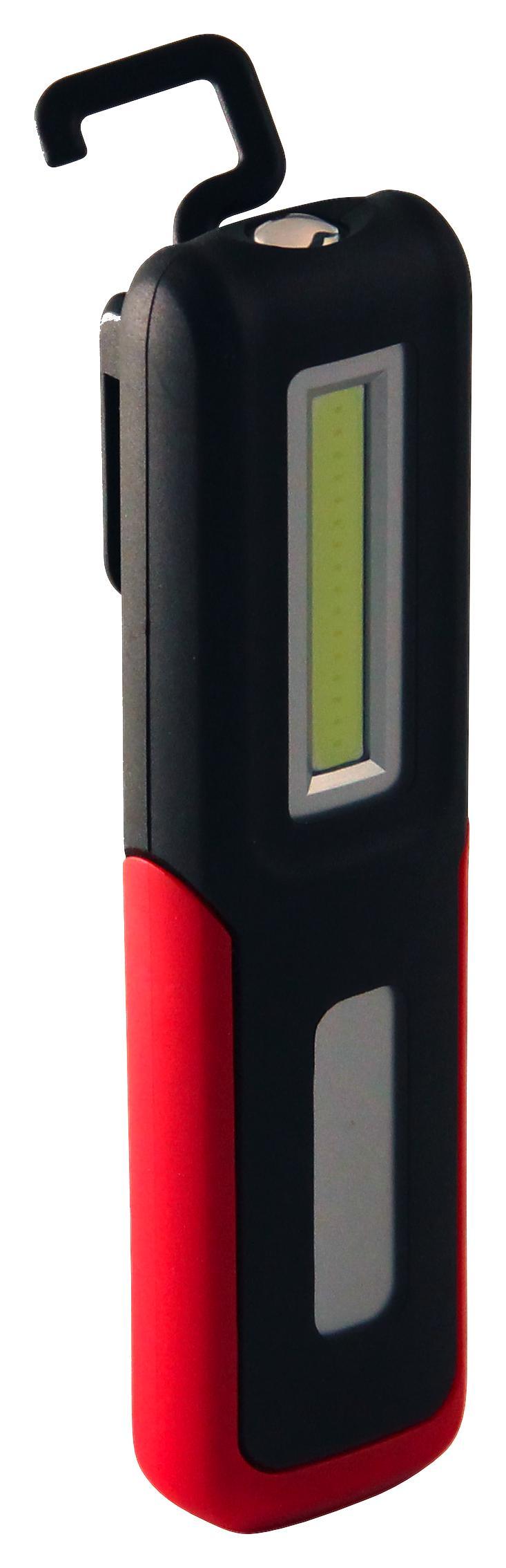 LED-Arbeitsleuchte Ir471 - Rot/Schwarz, Basics, Kunststoff (15,5cm)