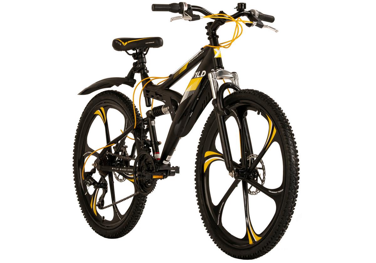 Mountainbike 414m - Schwarz, MODERN, Metall (25/140/60cm)