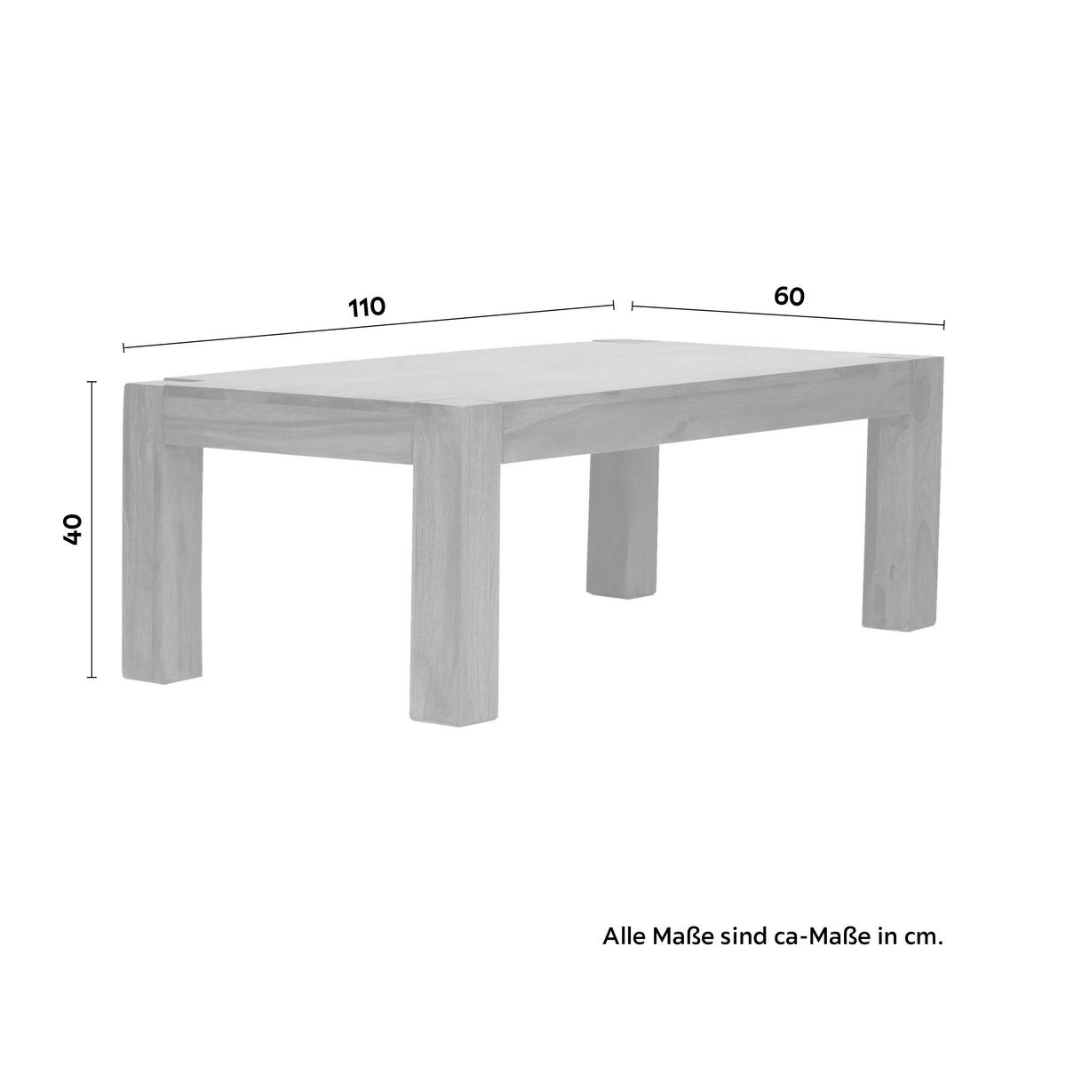 Konferenčný stolík Mumbai masív - farba indického palisandra, Design, drevo (110/60/40cm) - MID.YOU