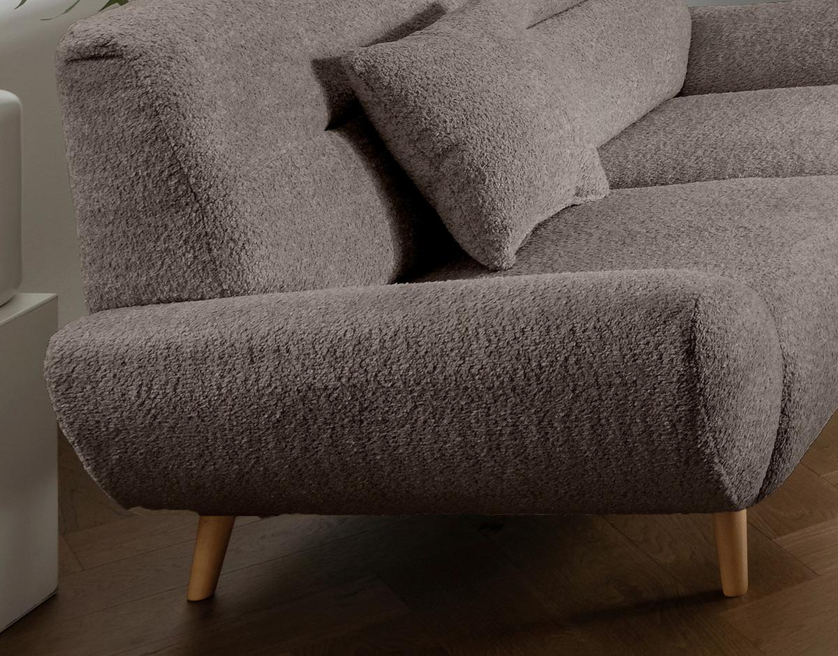 2-Sitzer-Sofa Drago, Taupe B: 173 cm - Taupe/Wildeiche, KONVENTIONELL, Textil (173/81/90cm) - MID.YOU