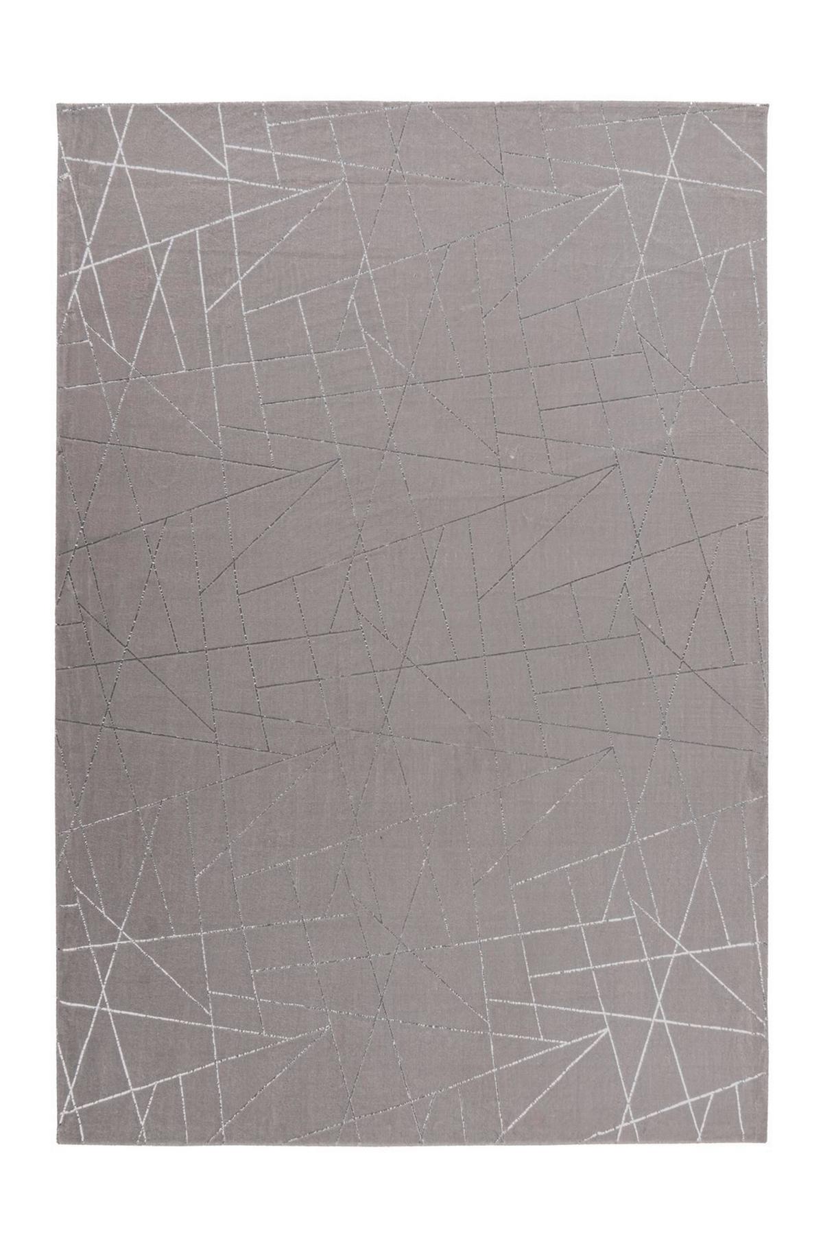 Teppich Silberfarben, Taupe Bijou 125, Bxl:  120x170 - Taupe/Silberfarben, KONVENTIONELL, Textil (120/170cm)