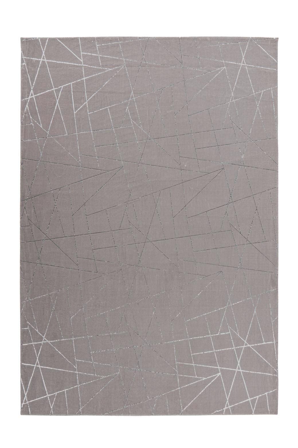 Teppich Silberfarben, Taupe Bijou 125, BxL: 80x150 cm