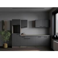 Küchenleerblock Oliver Grau, Eiche Dekor B: 280 Cm - Eichefarben/Grau, Design, Holzwerkstoff (280cm) - Respekta