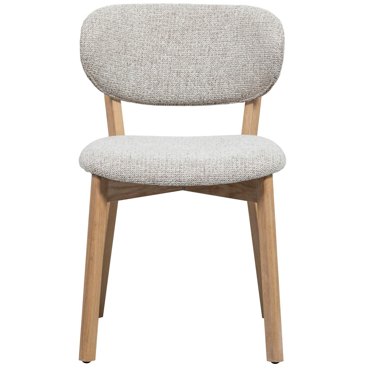 Stuhl-Set Udar Naturfarben B: 51cm - Naturfarben, MODERN, Holz/Textil (51/82/60cm) - Livetastic