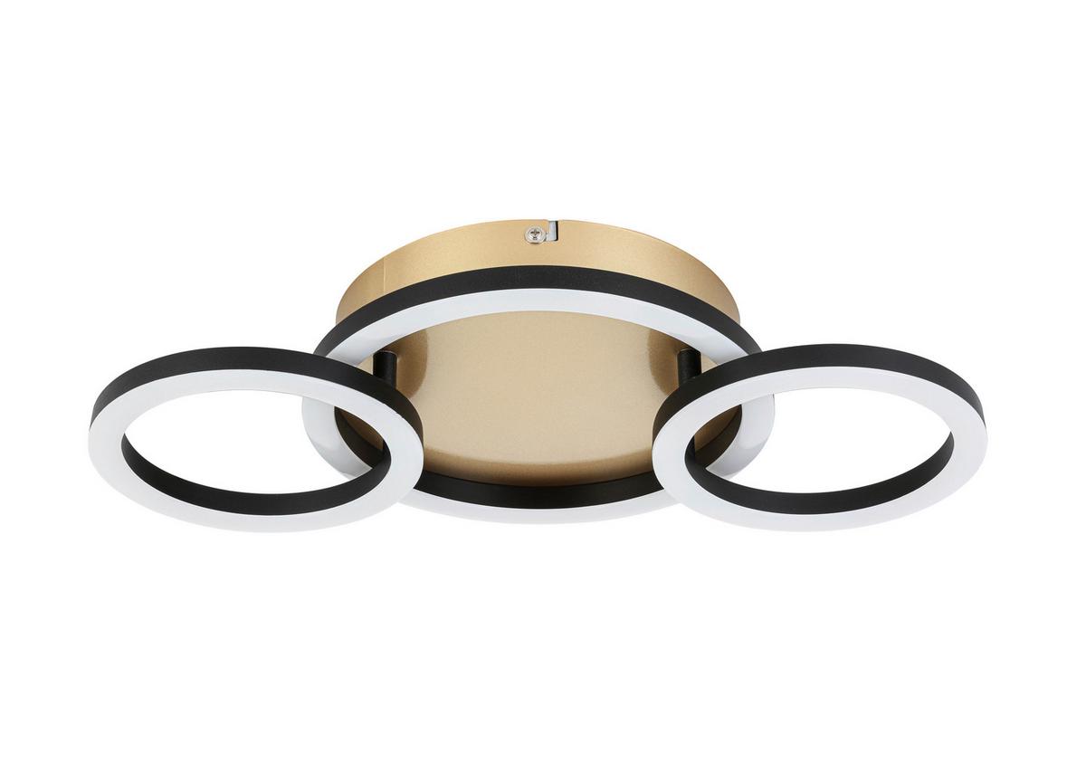 STROPNÉ LED SVIETIDLO NUMIM - čierna/cappuccino, Modern, kov/plast (43/23/5cm) - Mömax