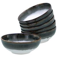 Schüsselset 6 -Teilig. Cascade Steinzeug, Weiß/Grau - Weiß/Grau, Design, Keramik - Creatable
