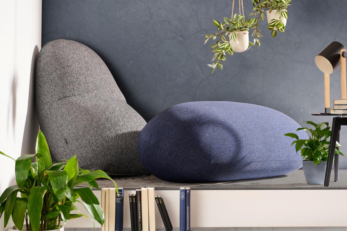 Sitzsack Grau B: 60cm - Grau, MODERN, Textil (60/75/150cm) - Livetastic