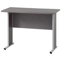 Schreibtisch B 90cm H 72,2cm , grau - Silberfarben/Hellgrau, MODERN, Holzwerkstoff/Metall (90/65/72,2cm) - MID.YOU