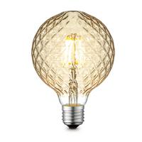LED zárovka 11461, E27, 4 Watt - kov/sklo (9,5/13,5cm)