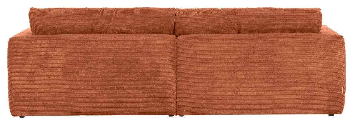 Bigsofa Manolis B: 260 Cm Rostfarben Cord - Rostfarben/Schwarz, KONVENTIONELL, Textil (260/66/115cm) - MID.YOU