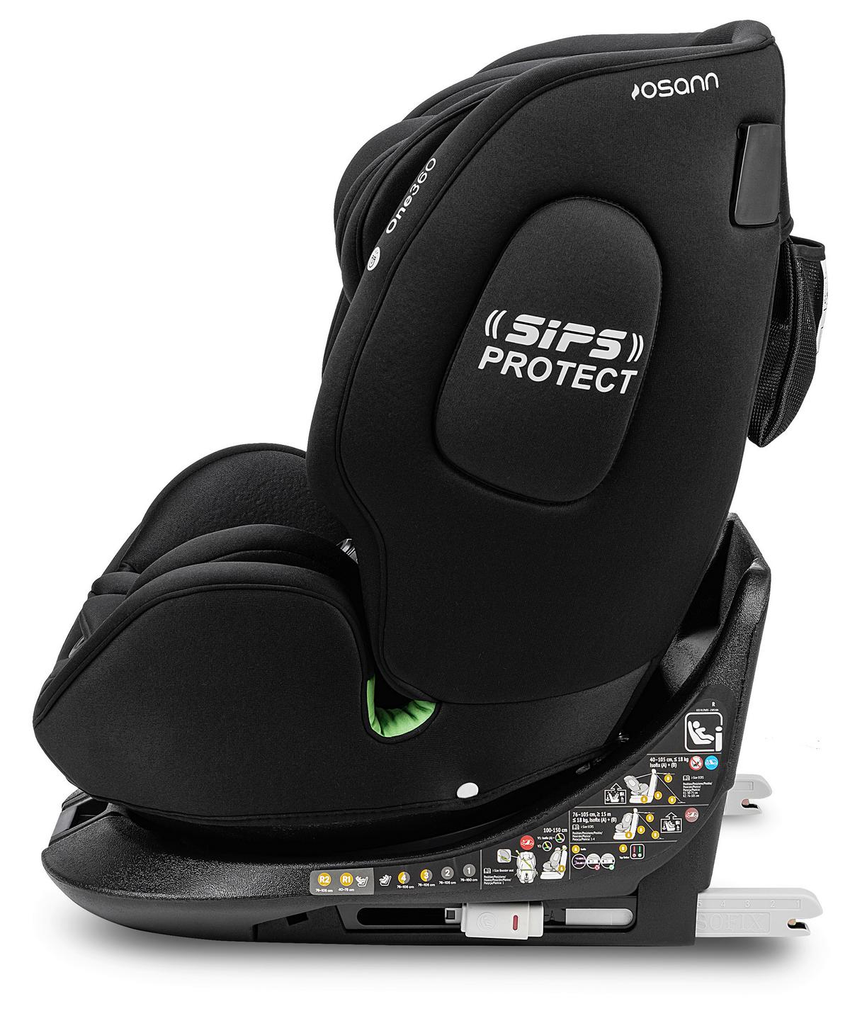 Reboarder-kindersitz One360 S - Schwarz, Basics, Kunststoff/Textil (43/58/48cm) - Osann